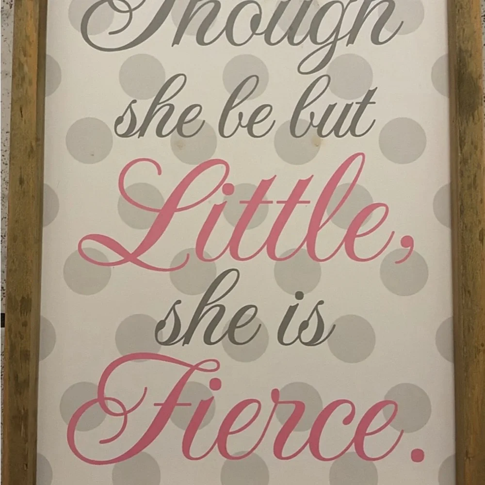 Wall Art Girls room Pink & Gray Sale 3 for $20